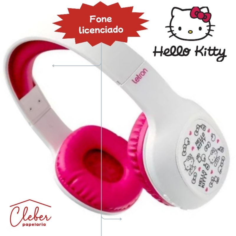 FONE BLUETOOTH HELLO KITTY ( LICENCIADO LETRON )