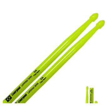 Baqueta Neon Fluorescente Liverpool Luminous Series Verde 5A - par