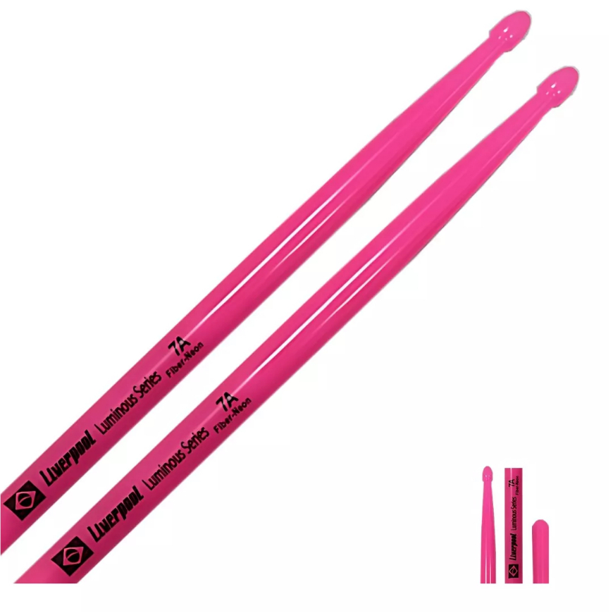 Par Baqueta 7a Liverpool Luminous Series Neon Fluorescente