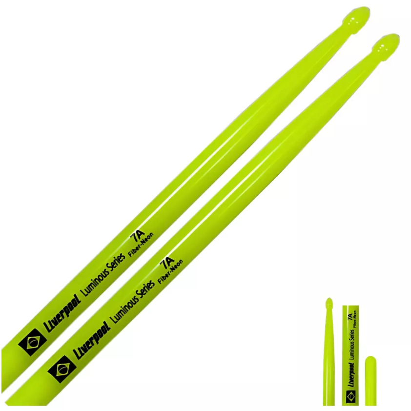 Par Baqueta 7a Liverpool Luminous Series Neon Fluorescente