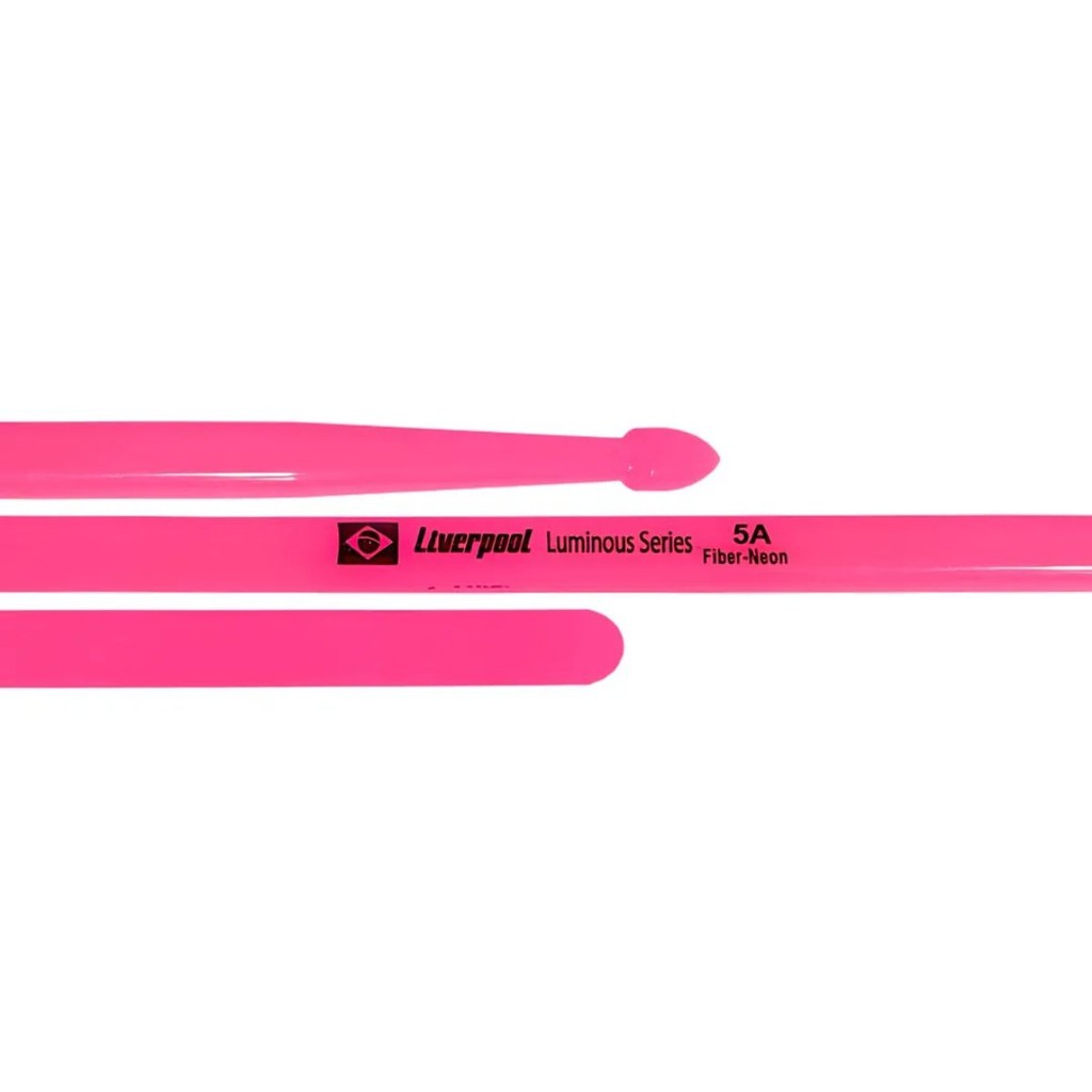 Baqueta 5A Liverpool Luminous Series 3 Pares Neon Fluorescente
