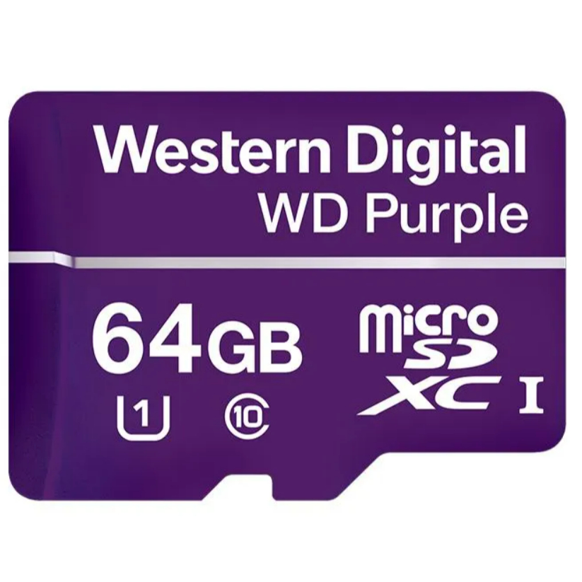 Cartão de Memória Micro SD 64GB WD Purple Western Digital