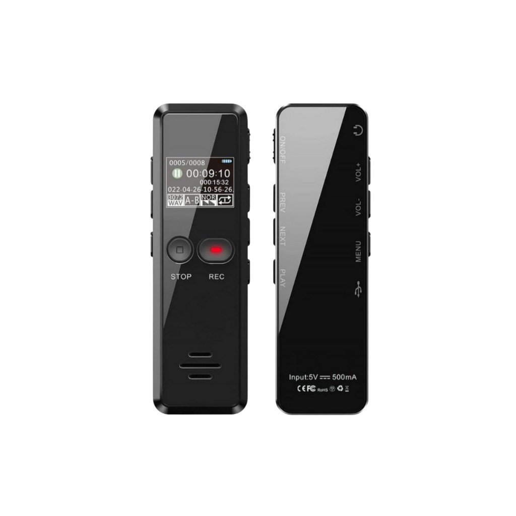 Gravador Voz Som Digital Espião Espia Micro Escuta 32gb V90
