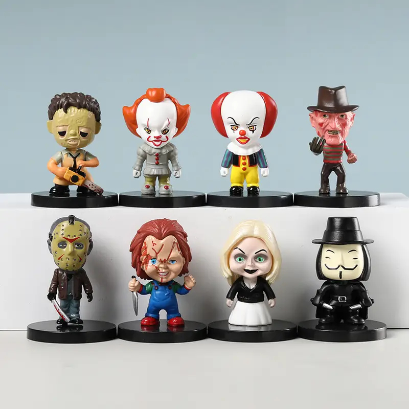 Bonecos Assustadores de Filmes de Terror para decoração / mini presentes de hallowen