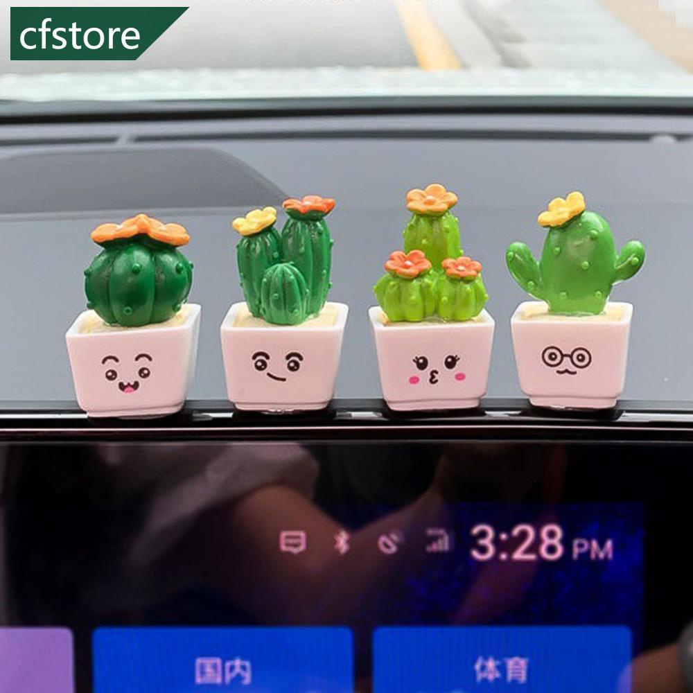 CFSTORE Carro Mini Cacto Figurinos Ornamentos Bonsai Decoração Esculturas E Desktop Ornamento Casa E5V4