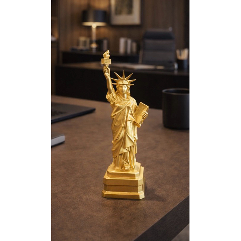 Estátua Liberdade Decorativa Mini Escultura Moderna para Quarto e Escritório | Decoração Clean