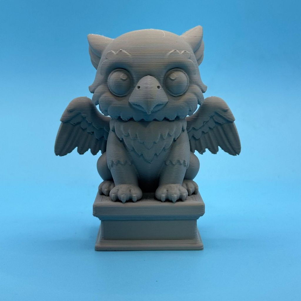 Mini Grifo Fofo Estatueta Coruja e Leão Decoração Fantasia Geek D&D Impressão 3D