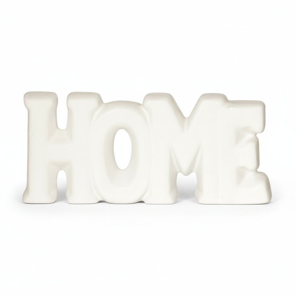 Escultura Decorativa Home 13cm Enfeite Minimalista Clean Estilo Sofisticado