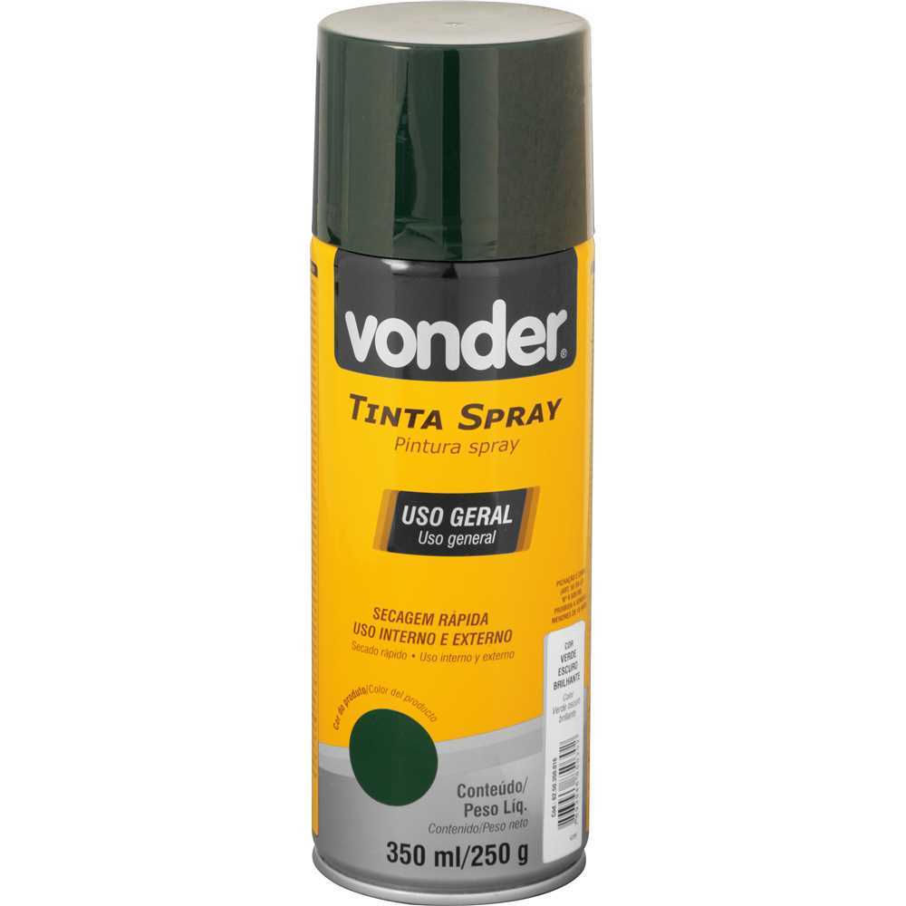 Tinta em Spray Verde Escuro, 350ml/250g - Vonder