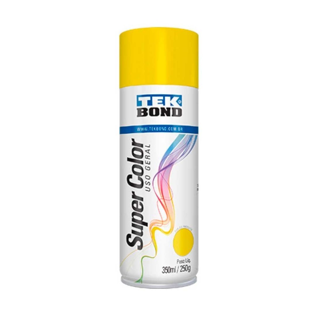 Tinta Spray Amarelo Brilhante 350ml (250gr) Tekbond – 23061006900