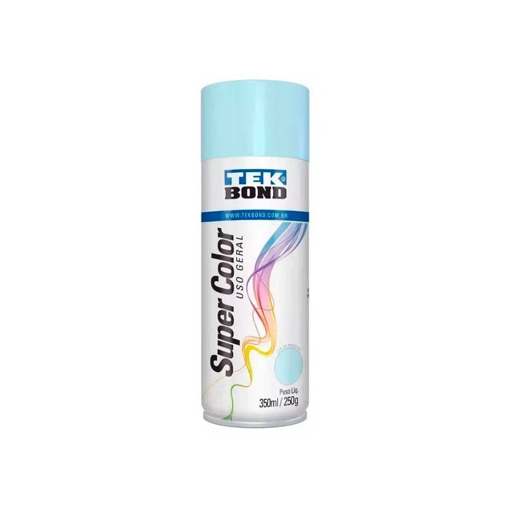Tinta Spray Azul Claro Brilhante 350ml (250gr) Tekbond – 23071006900