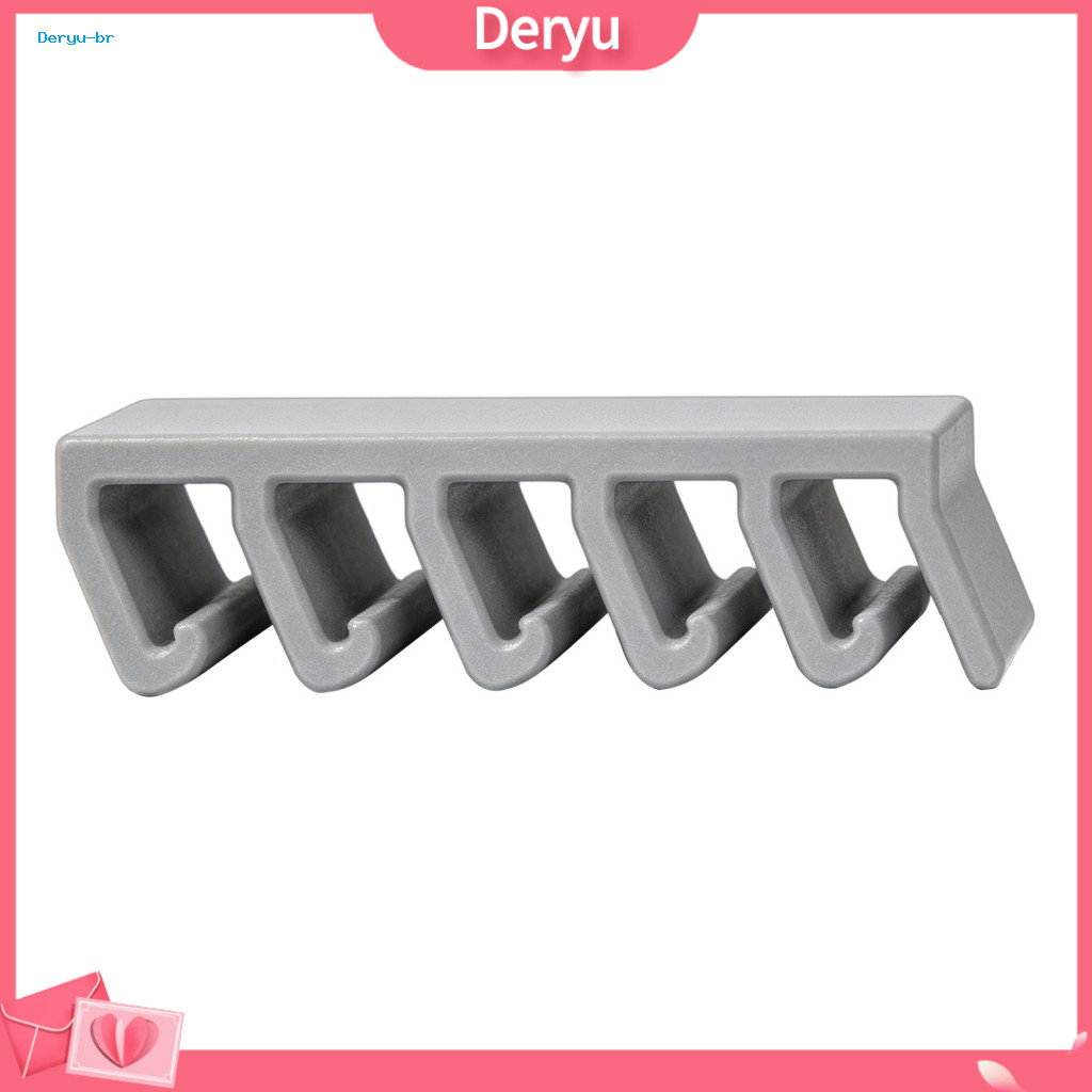 Adhesive Box Lid Rack Kitchen Organizer Crisper Storage with 5-slot Partition Wall Mount Space-saving Anti-mold Hanger f