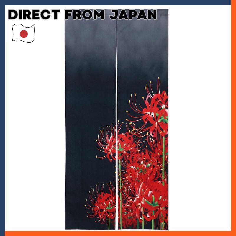 Next.Design Noren Curtain Autumn Flower Decorative Partition Stylish Japanese Modern Nordic Interior