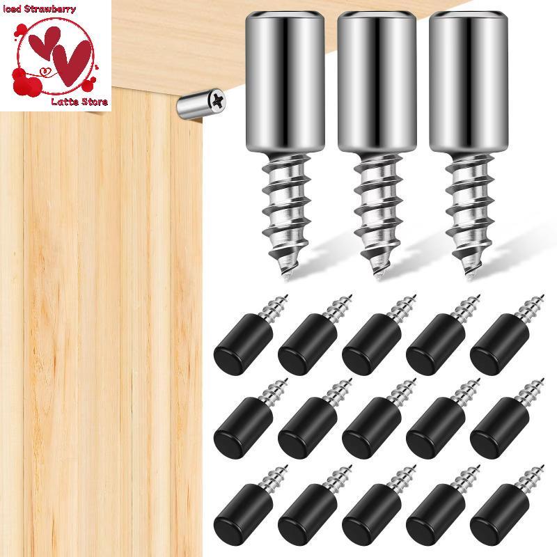 Beautyus Partition Nails Parafusos Auto-Roscantes 50 Conjuntos Com Manga De Borracha Macia Fixadores Laminados De Cabeça