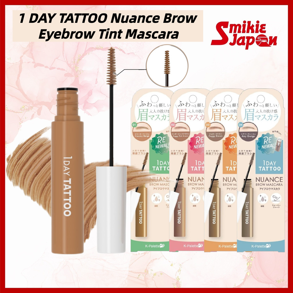 K-Palette 1 DAY TATTOO Nuance Brow Eyebrow Tint Mascara 5g |High Pigmented & Long-lasting Direct from Japan