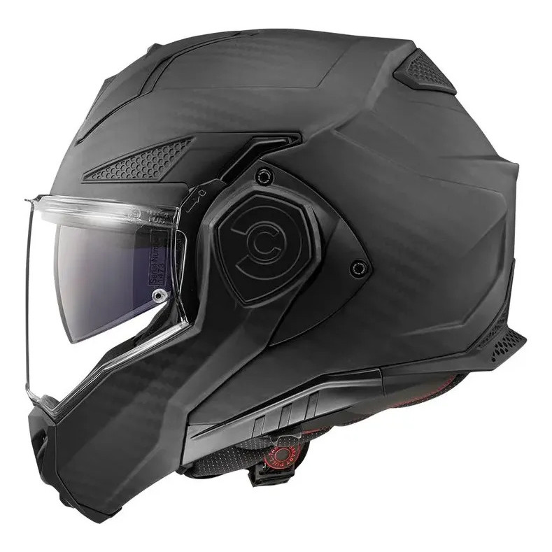 Capacete Articulado Ls2 Ff901 Advant C Solid Matte Carbon Fosco