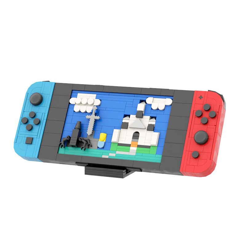 MOC Creative Series Console de Jogos Switch Clássico Nintendo Modelo de Montagem de Quebra-Cabeça Brinquedo Blocos de Co
