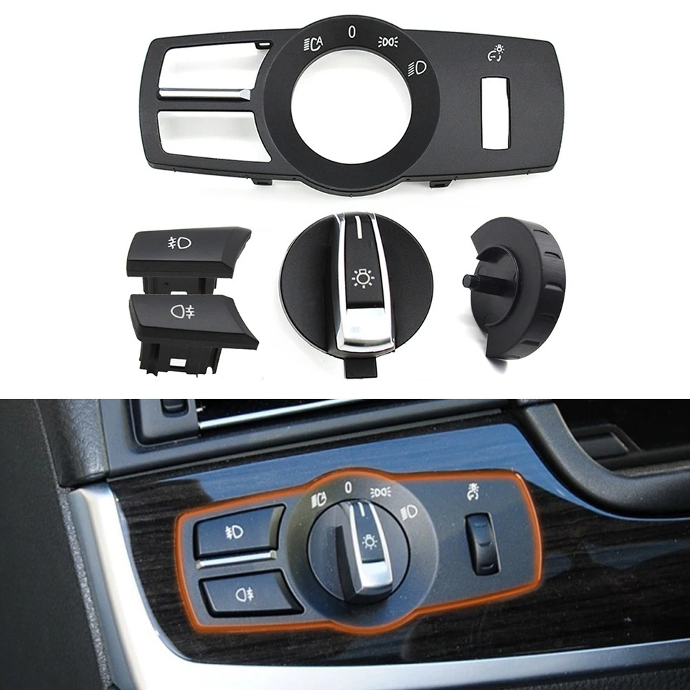 Interruptor De Luz De Nevoeiro Do Painel De Controle Farol Para BMW 5 6 7 Series X3 X4 F02 F10 F18 F07 F06 F25 F26
