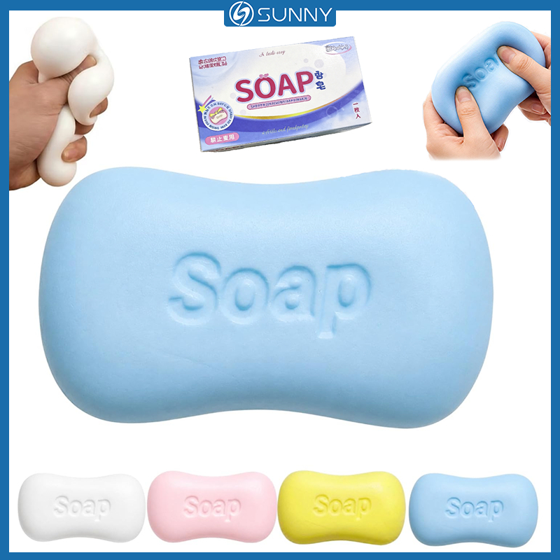 SunnyFit Sabão Descompressão Brinquedo Squeeze Brinquedos Moles Alívio Do Estresse Simulação Artificial Pão Ansiedade &