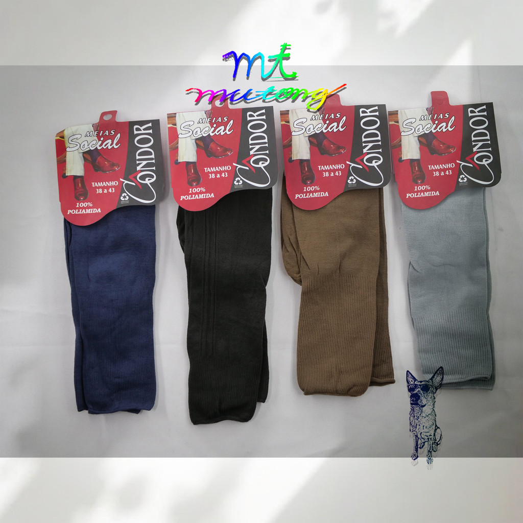 Kit com 3/6/9/12/15/18 Pares De Meias Social /social fina Pretas e multicoloridos,dia a dia/2150