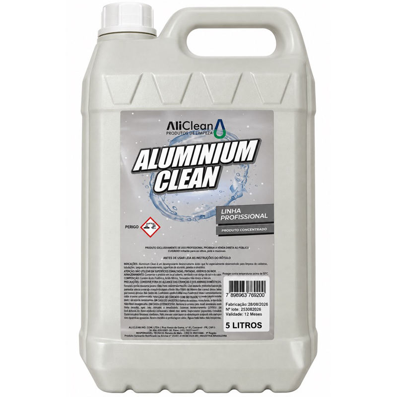 ✨ Aluminium Clean 5 Litros – Limpador de Alumínio Profissional