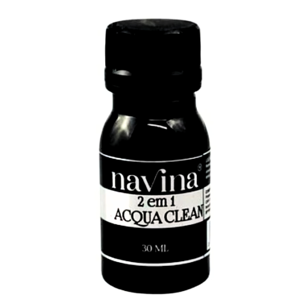 Acqua Clean Navina 30ml Solução de Limpeza 2 em 1 para Extensão de Cílios Fio a Fio Profissional