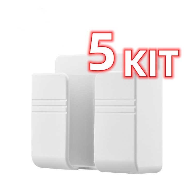 1/2/5 PCS Suportes Práticos De Controle Remoto, Suportes De Parede Para Controle Plástico De Telefones Celulares