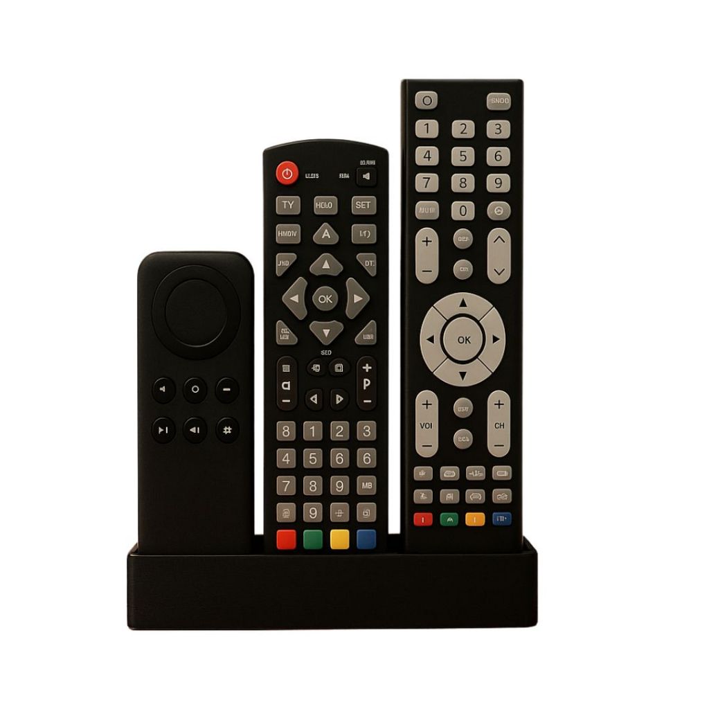 Porta Controles Remotos de Parede – Organizador Prático, Encaixe Universal, Ideal Para Sala e Quarto