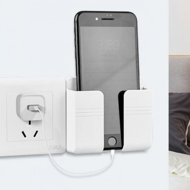 1 Suporte Multiuso De Parede Para Celular Controle Plástico Para Carregar Remoto Um Slot