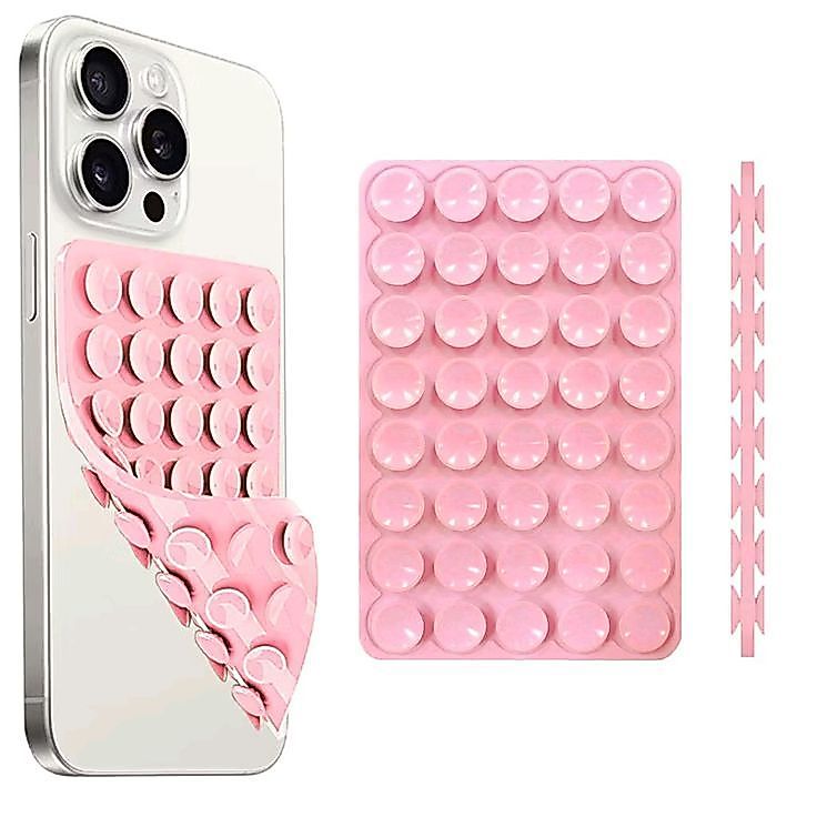 Kit 3 Ventosas de Silicone Dupla Face para Celular Adesivo Antiderrapante