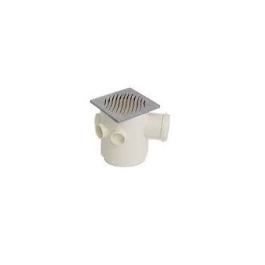 Caixa Sifonada Com Grelha e Porta Quadrado Inox dn 100x100x50 -Tigre