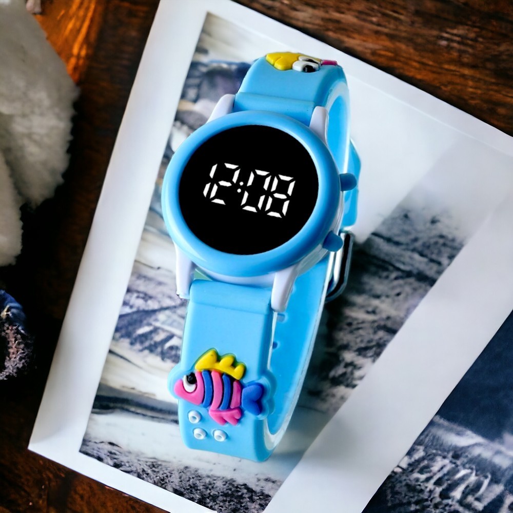 Relógio Infantil Digital Diversas Cores e Estampas Menino e Menina