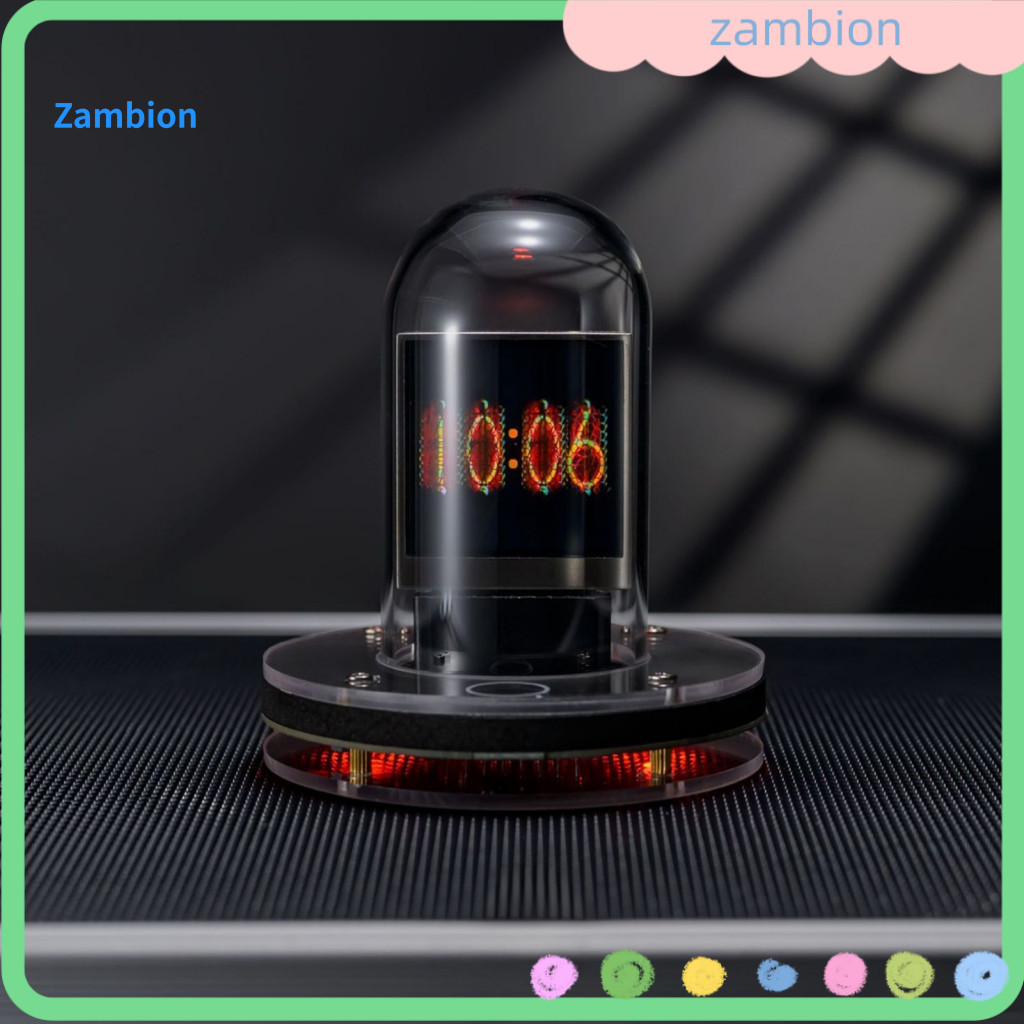 Personalized Display Clock Wi-fi Glow Tube Weather Station – Customizable Easy Setup Multi-function Alarm Desktop Orna