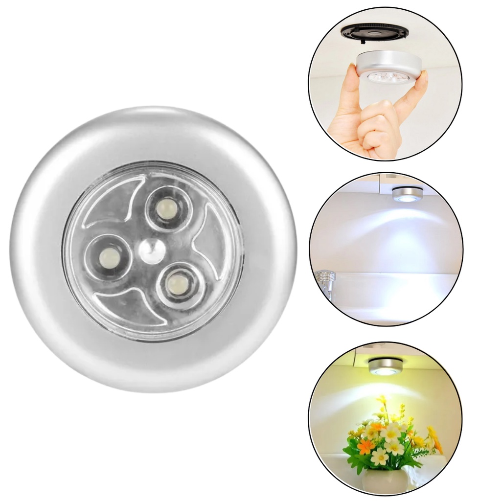 Lâmpadas De Led Decorativa de parede a pilha 1 unidade Stick touch lamp