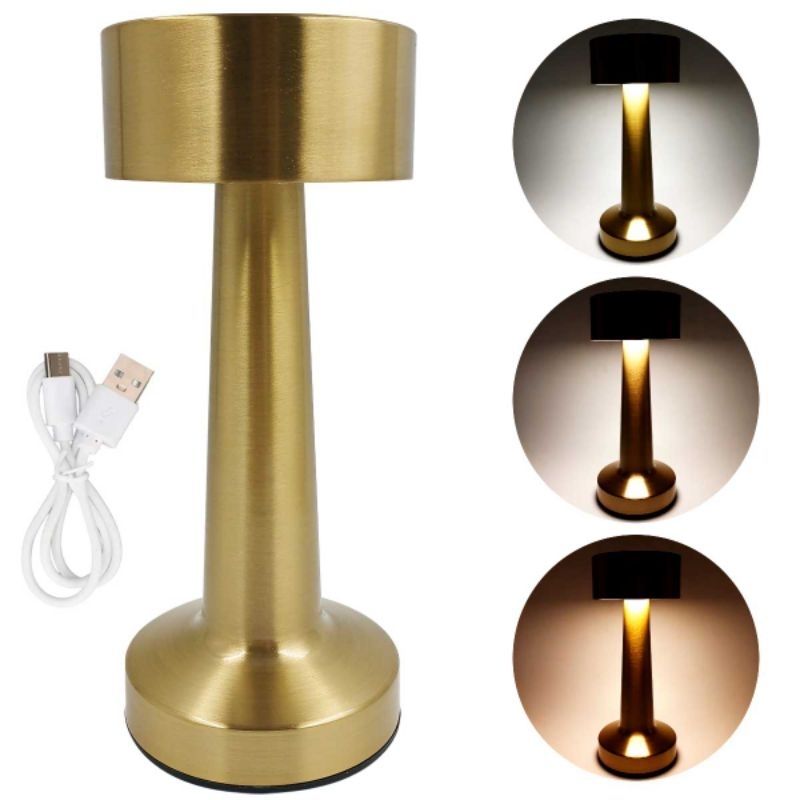 Luminária Touch Lamp Decorativa 20cm em Metal
