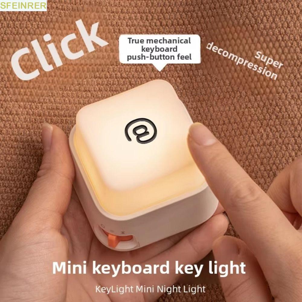 SFEINRER Teclado Click Style Light , Escurecimento Portátil LED Touch Night Lamp , Ornamento Decorativo Luz De Mesa