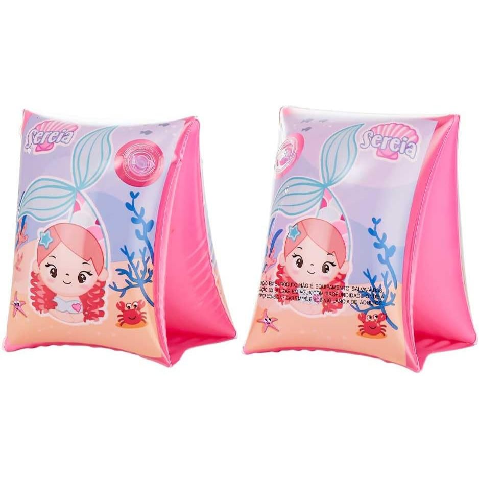 Boia de Braço Infanti Sereia  30x18cm - Dm Toys DMS7009