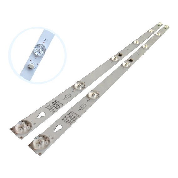 KIT 2 BARRAS DE LED TV SEMP TCL  32L1800 32L2600 32L2800 32L2900 / ENVIO IMEDIATO COM FITA