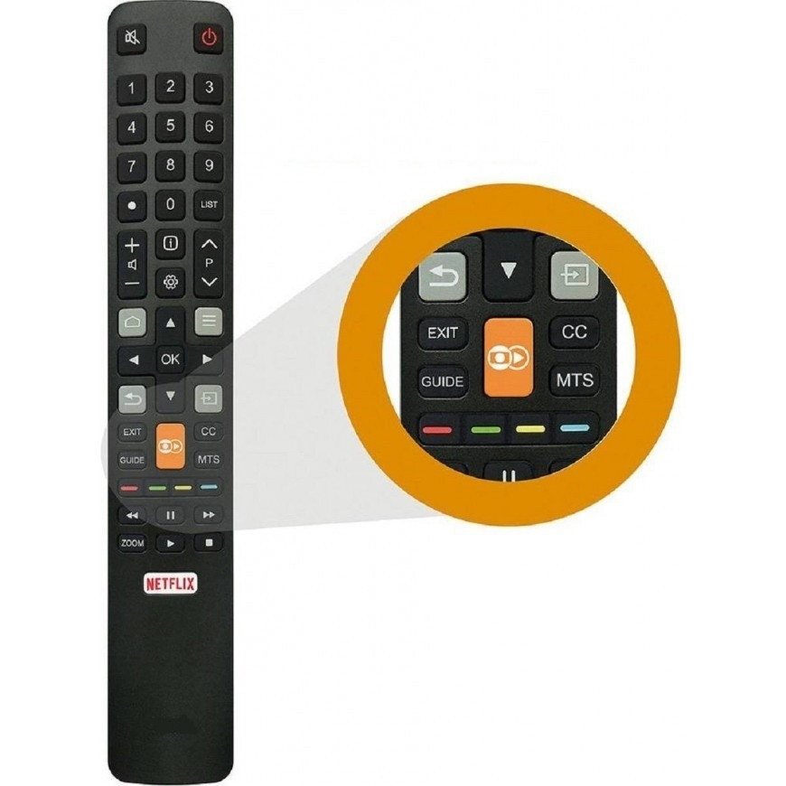 Controle Compatível Tv Tcl SMART 49p2us L32s4900s L39s4900fs S4900