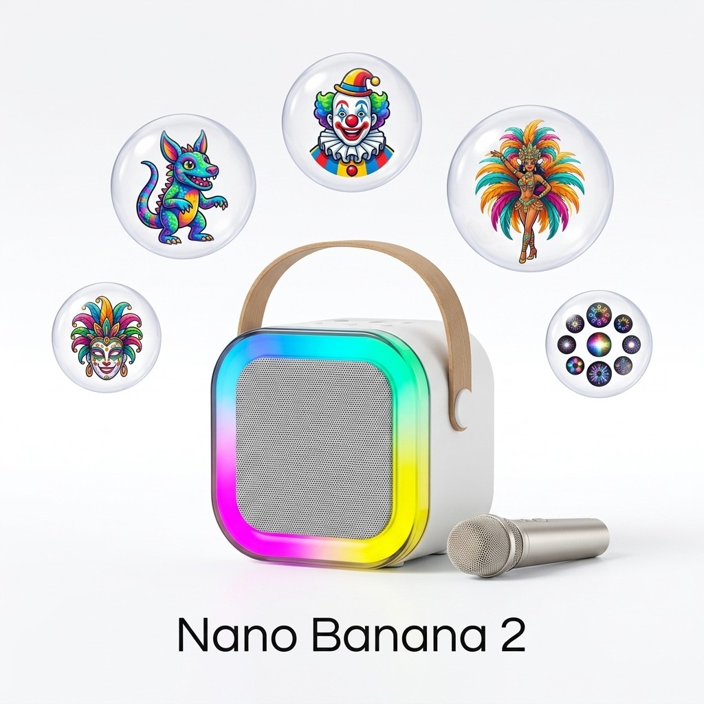 Festa Karaoke Em Casa Mini Som Bluetooth Microfone Duplo Wireless Bateria Longa