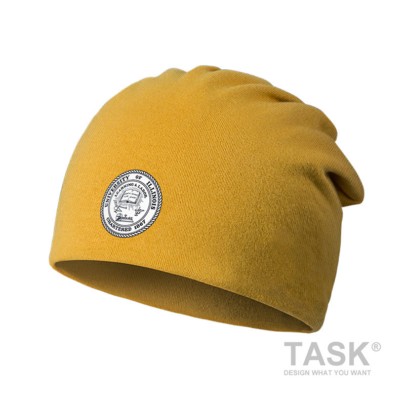 Estados Unidos Illinois University Ubana Champagne School Hat Pilha Cap Homens Mulheres Baotou Cap Trendy Set Boundless