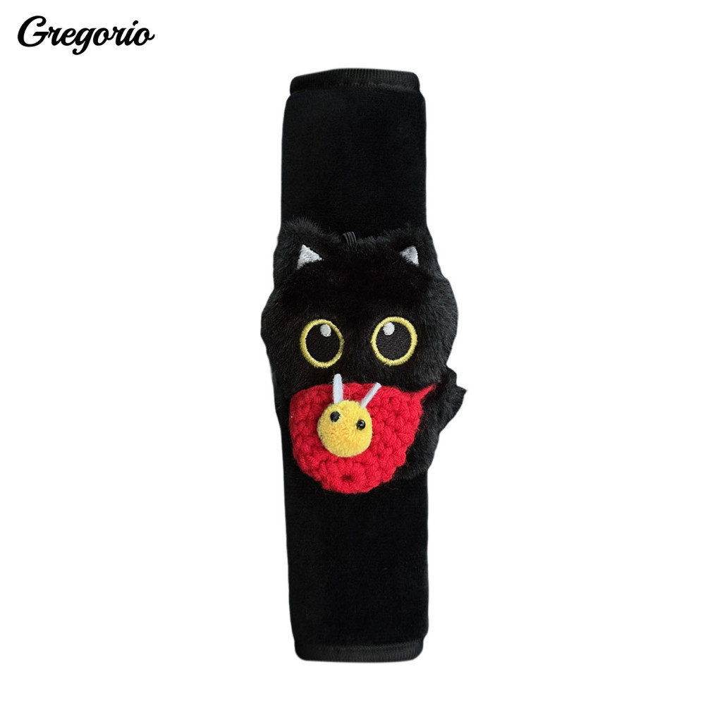 Shoulder Pads for Seat Belts Cute Car Belt Black Cat Plush Pad Cover – Soft Safety Protector for Kids Anti-chafing for