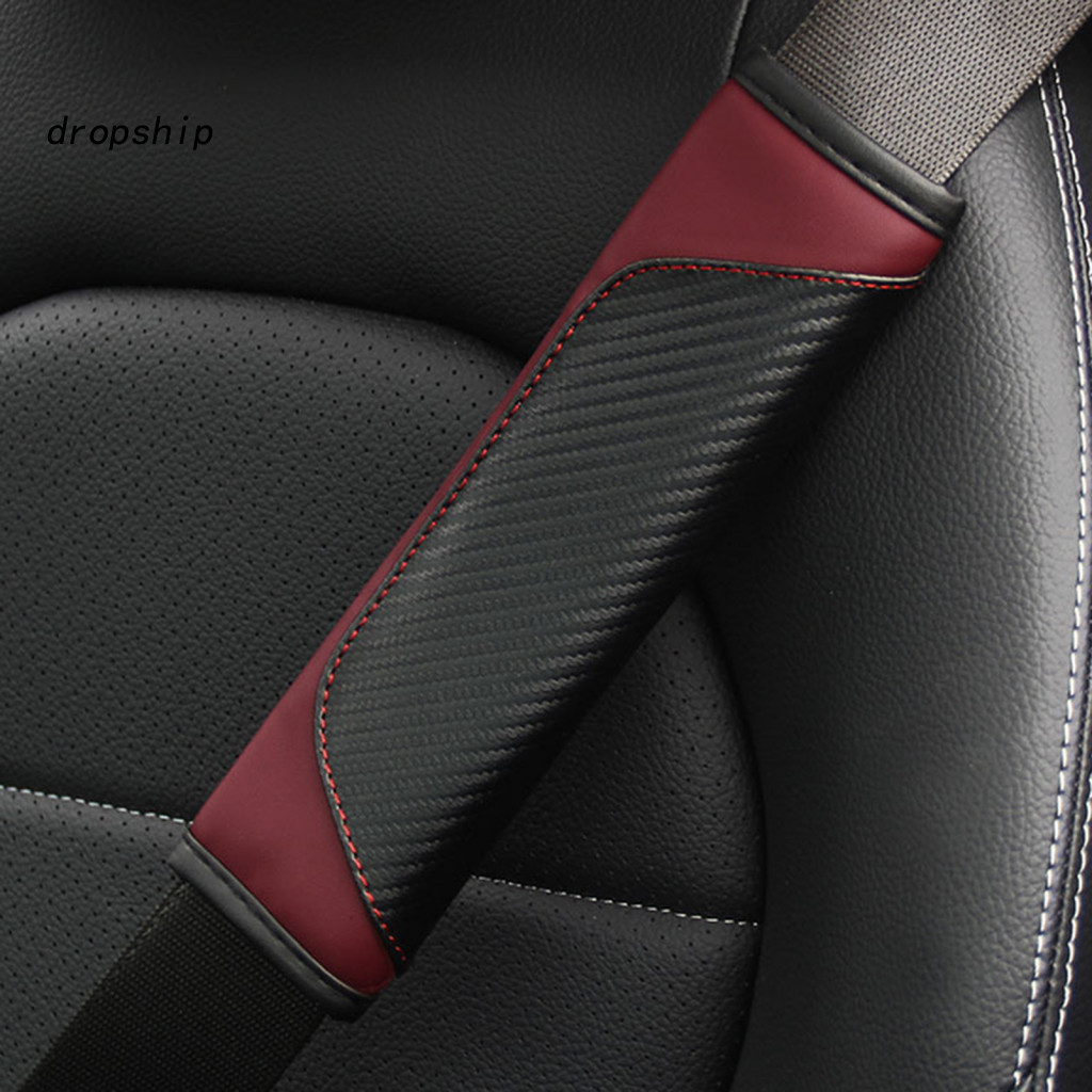 Car Seat Belt Shoulder Cover Quick Installation Pad Faux Leather – Universal Safety Protector for Suv Truck