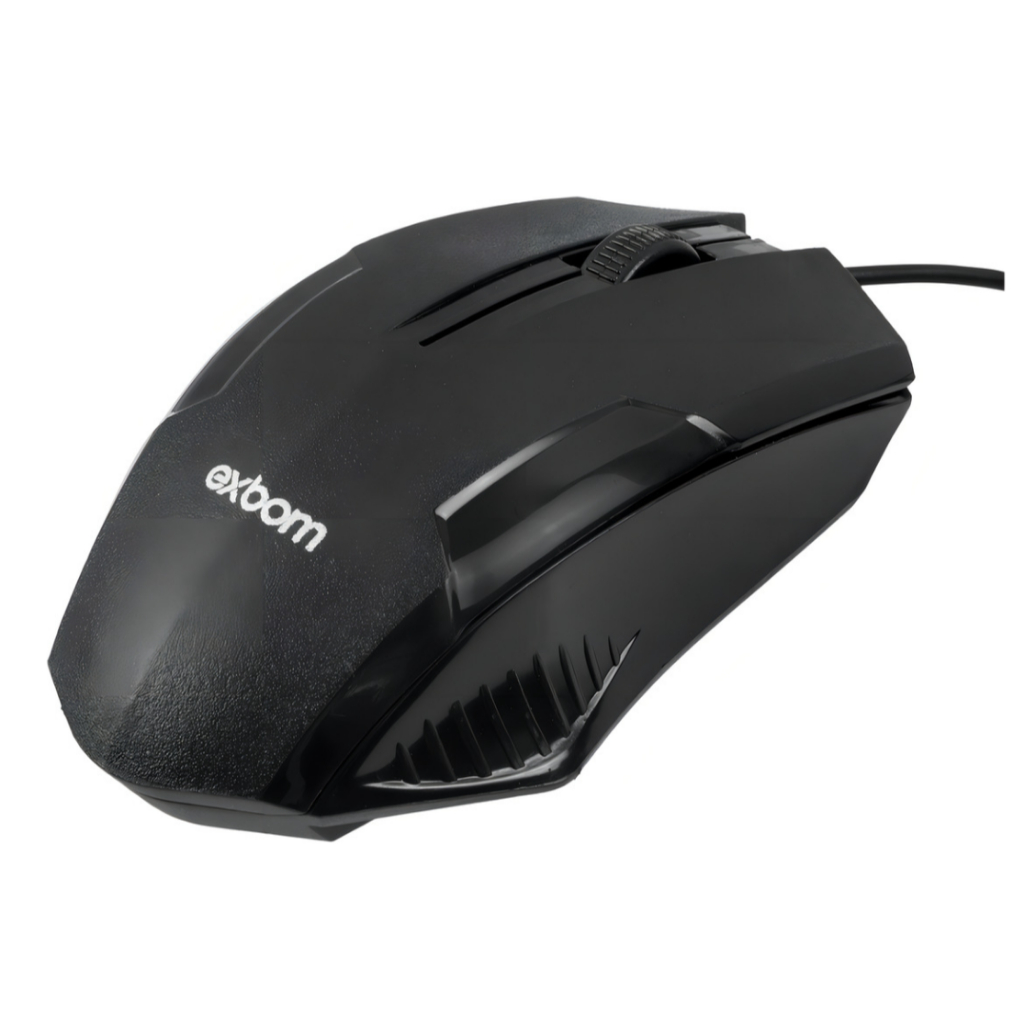 Mouse Óptico USB Com Fio Ergonômico 1200 Dpi para Notebook PC Desktop TV box TV Tablet Celular