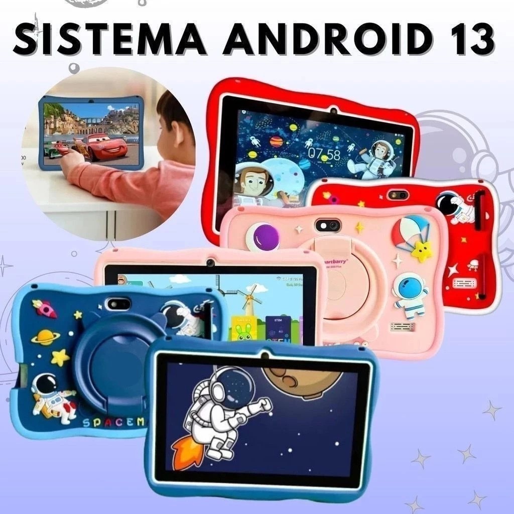 Kids Tablet Infantil Android 13.0 7 inch Com caneta Amiyo A15，iWawa Parental Control System tablet em promoção.