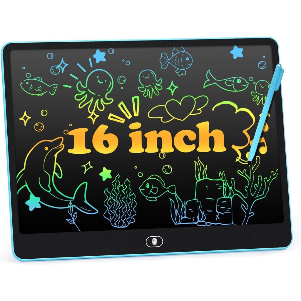 cimetech LCD Writing Tablet for Kids, 16 Inch Doodle Board Drawing Pad, Toddler Travel Essential, Toys for Ages 2-4, Roa
