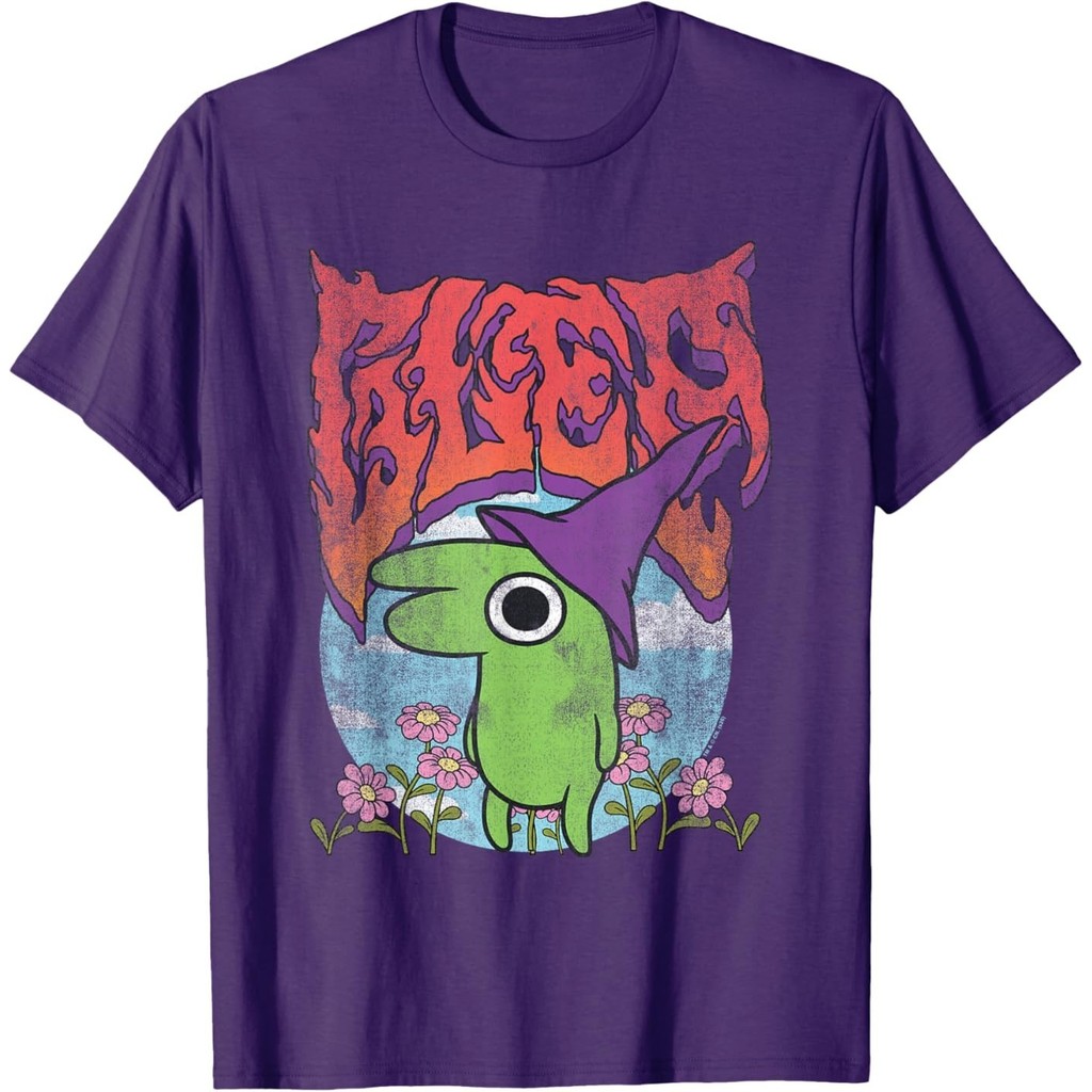 Camiseta De Desenho Animado Com Flores De Metal Pesado Vintage Sorrindo Friends Glep