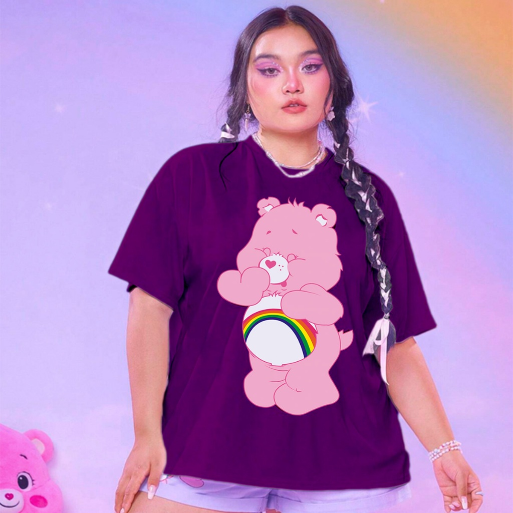 Camiseta Animada Ursinhos Carinhosos sorrindo Feliz Estampada Reforço Bordado Leve Confortavel Toqu