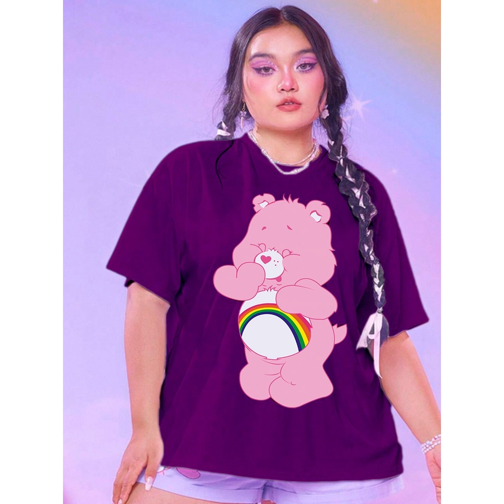Camiseta Animada Ursinhos Carinhosos sorrindo Feliz Estampada Reforço Bordado Leve Confortavel