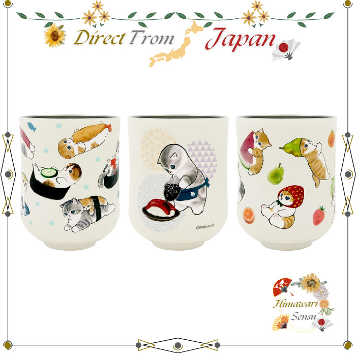 Mofusand Vacuum Insulated Tea Cup - SUSHI & Fresh Cats Designs【 Direct from Japan 】